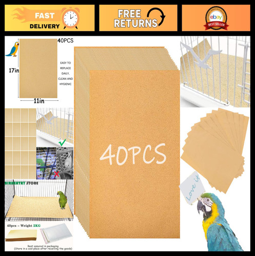 40pcs bird cage liner - liner, paper