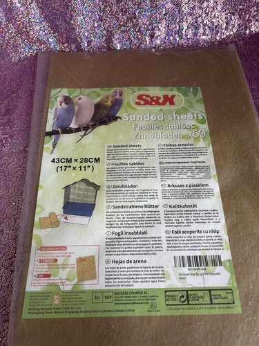 Sanded bird cage liner - sanded,