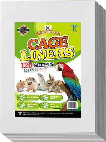 Bird cage liner sheets acid - cage,